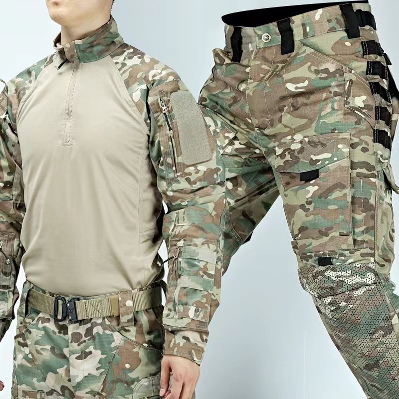 Men’s Camouflage Frog Suit Long Sleeve Training Wear
