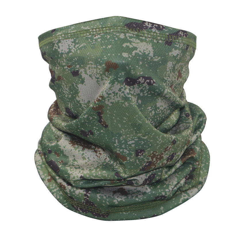 Outdoor Tactical Sun Protection Camouflage Mesh Face Mask Scarf