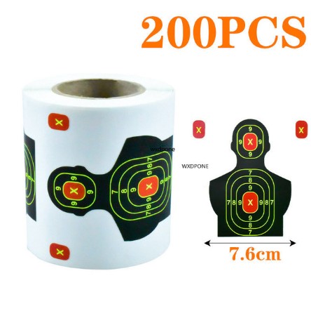 Label Paper Shot Target Paste Fluorescent Color Splash Shot
