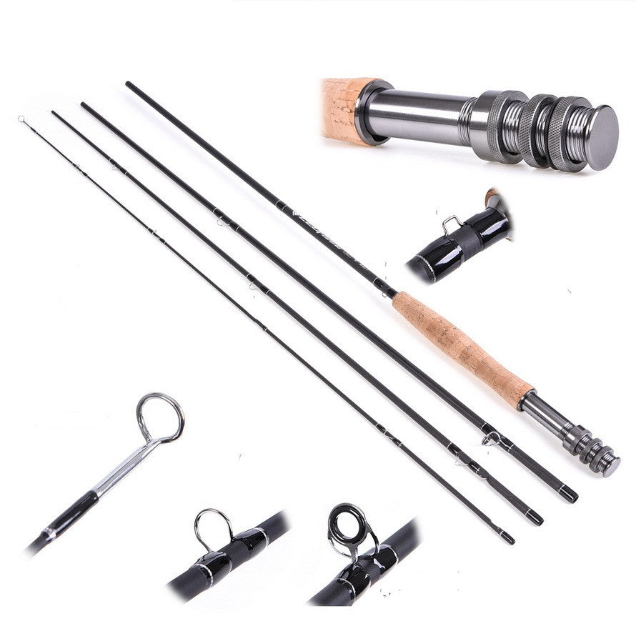 Portable Fly Fishing Rod Reel Combo With Canvas Carry Case
