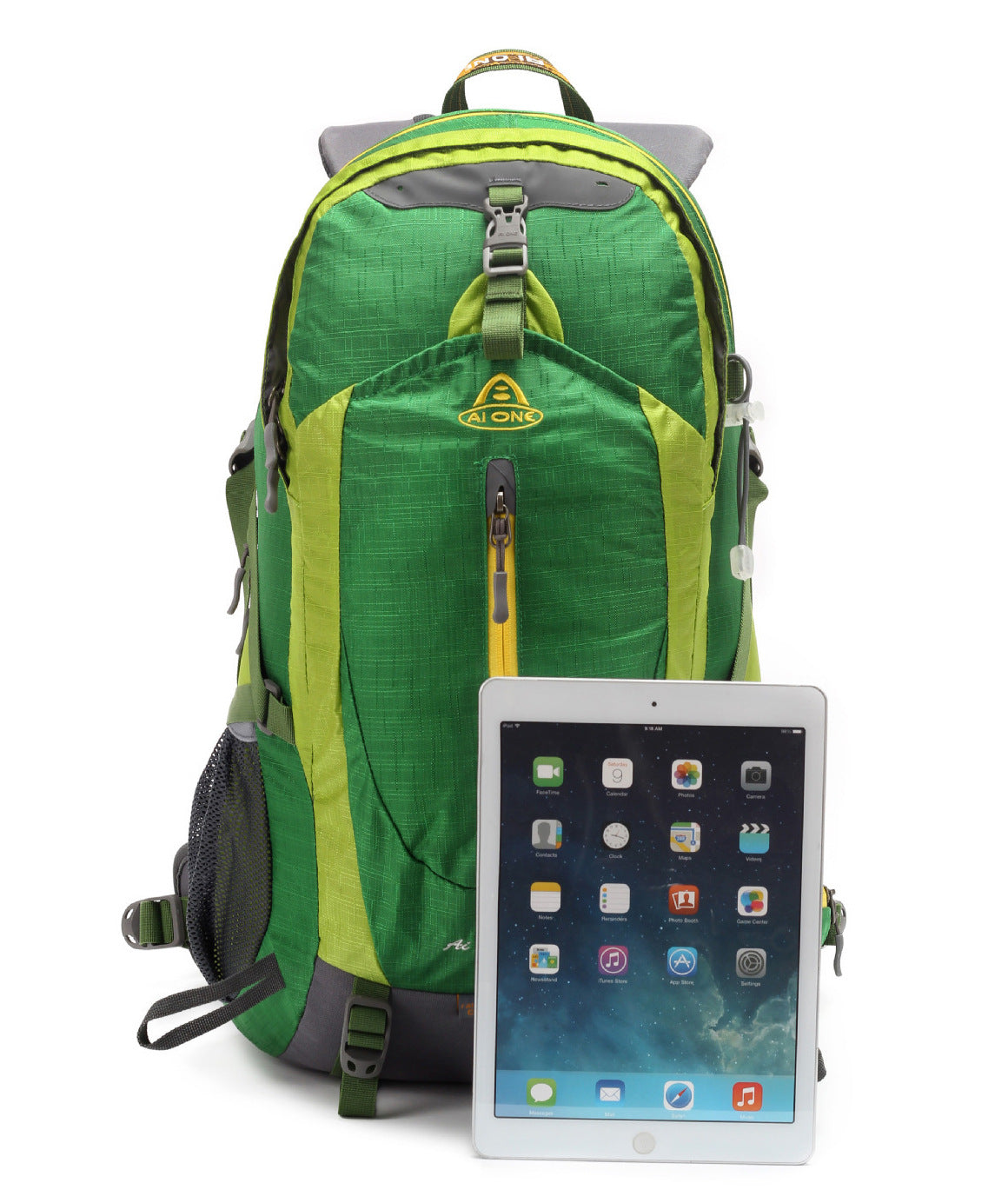 Outdoor Nylon Backpack For Mountaineering, Hiking, And Travel