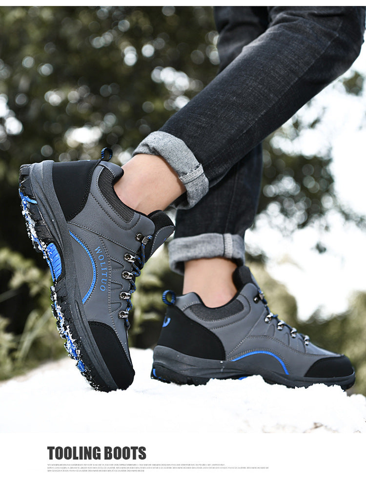 Men’s Waterproof Cotton Hiking And Climbing Shoes