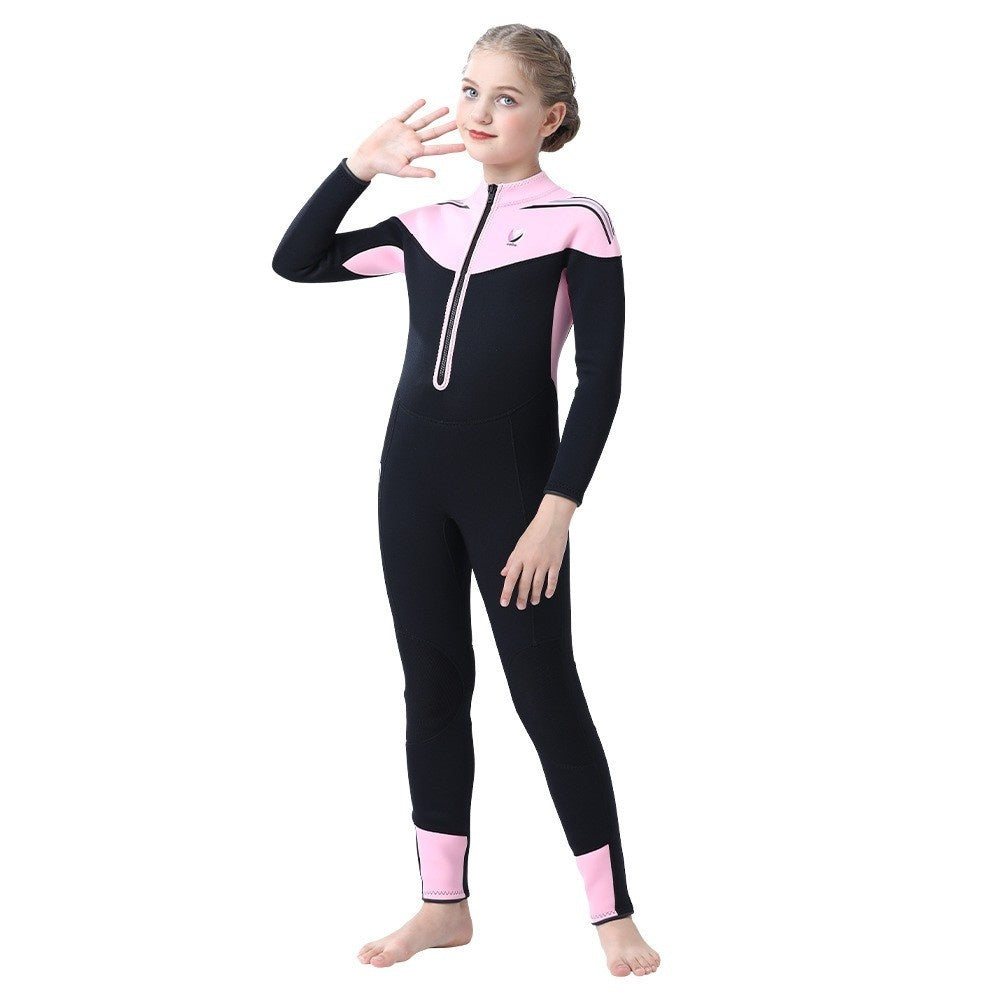Solid-color One-piece Wetsuits For Boys And Girls