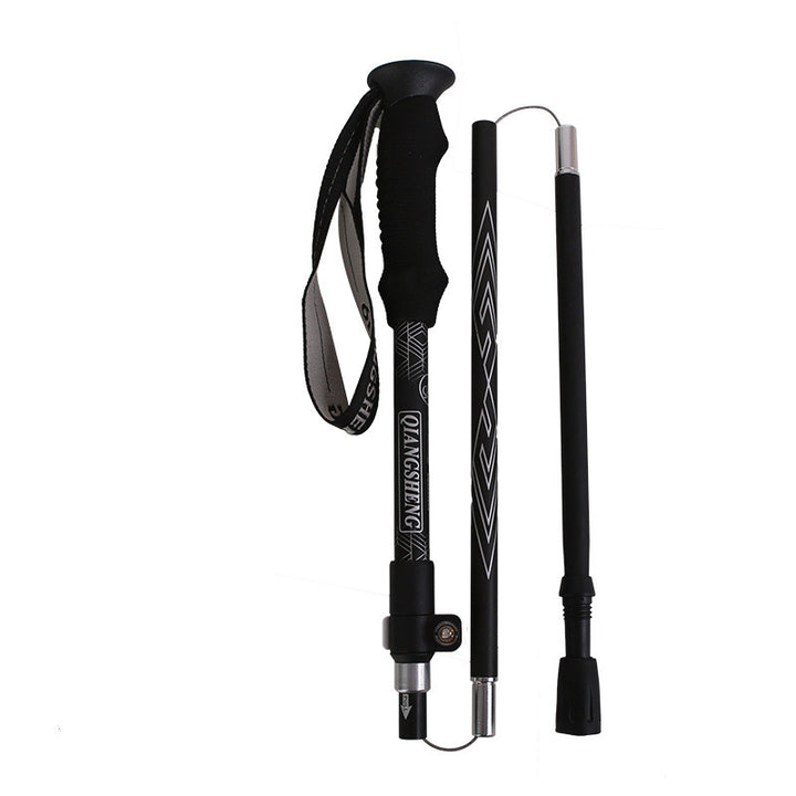 Outdoor Folding Five-section Straight Trekking Pole