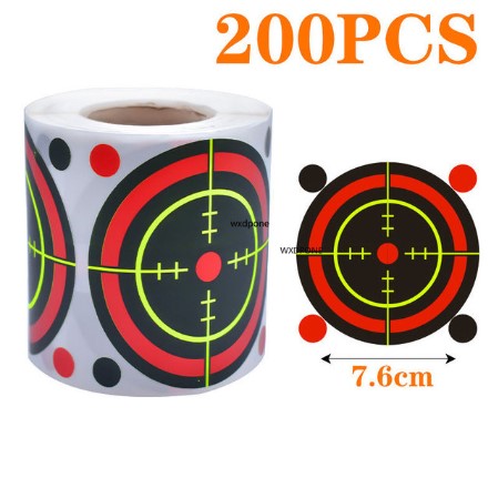 Label Paper Shot Target Paste Fluorescent Color Splash Shot