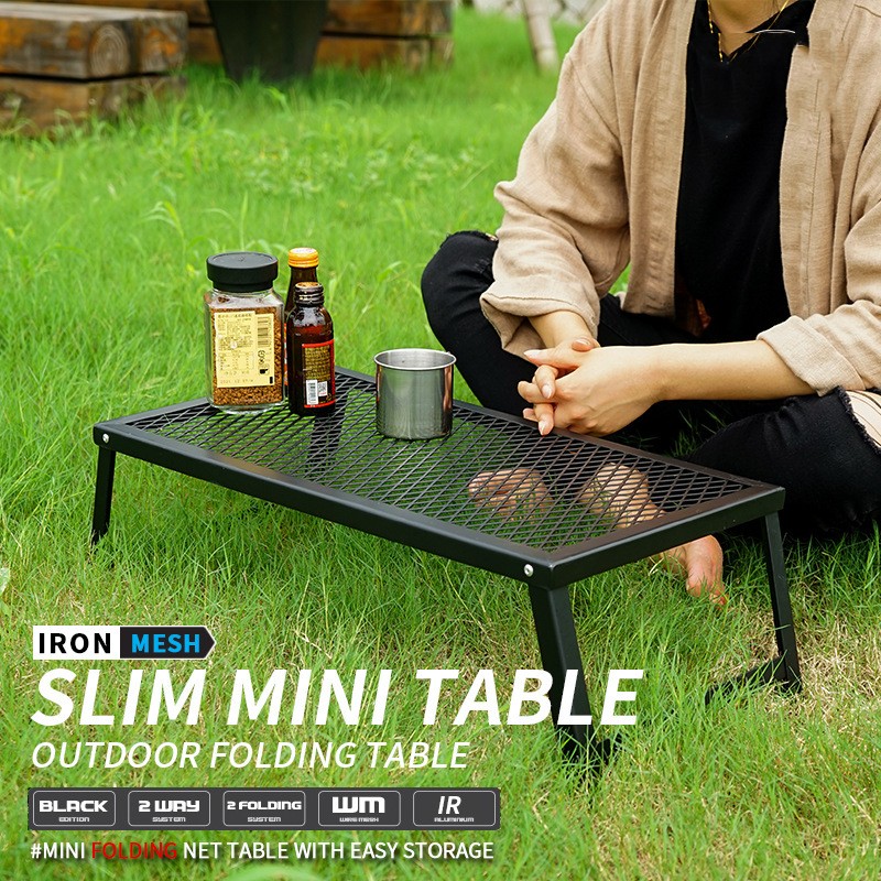 Outdoor Folding Mesh Table Camping Lightweight Waterproof