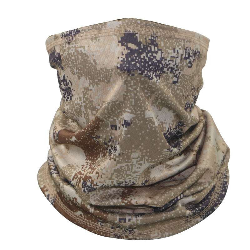 Outdoor Tactical Sun Protection Camouflage Mesh Face Mask Scarf