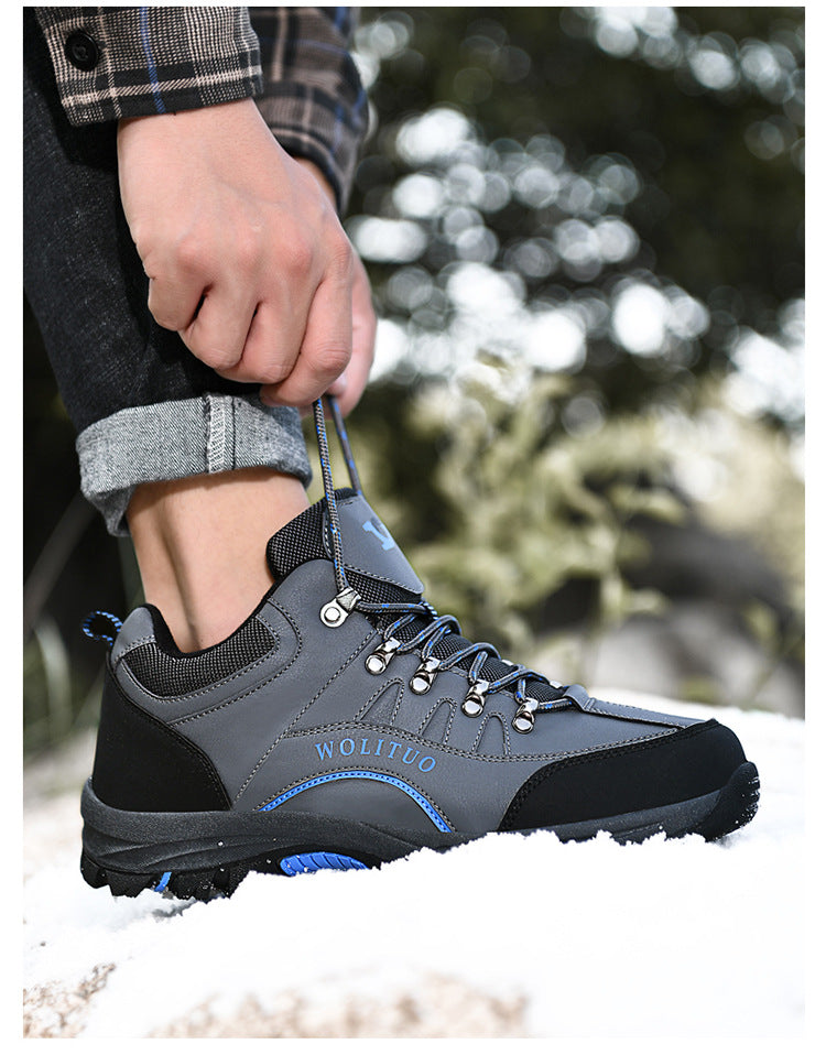 Men’s Waterproof Cotton Hiking And Climbing Shoes
