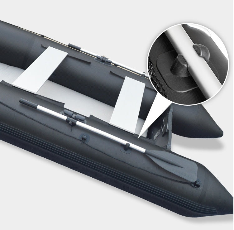 Inflatable Kayak Stern Pivot Fishing Assault Boat With Motor Accessories