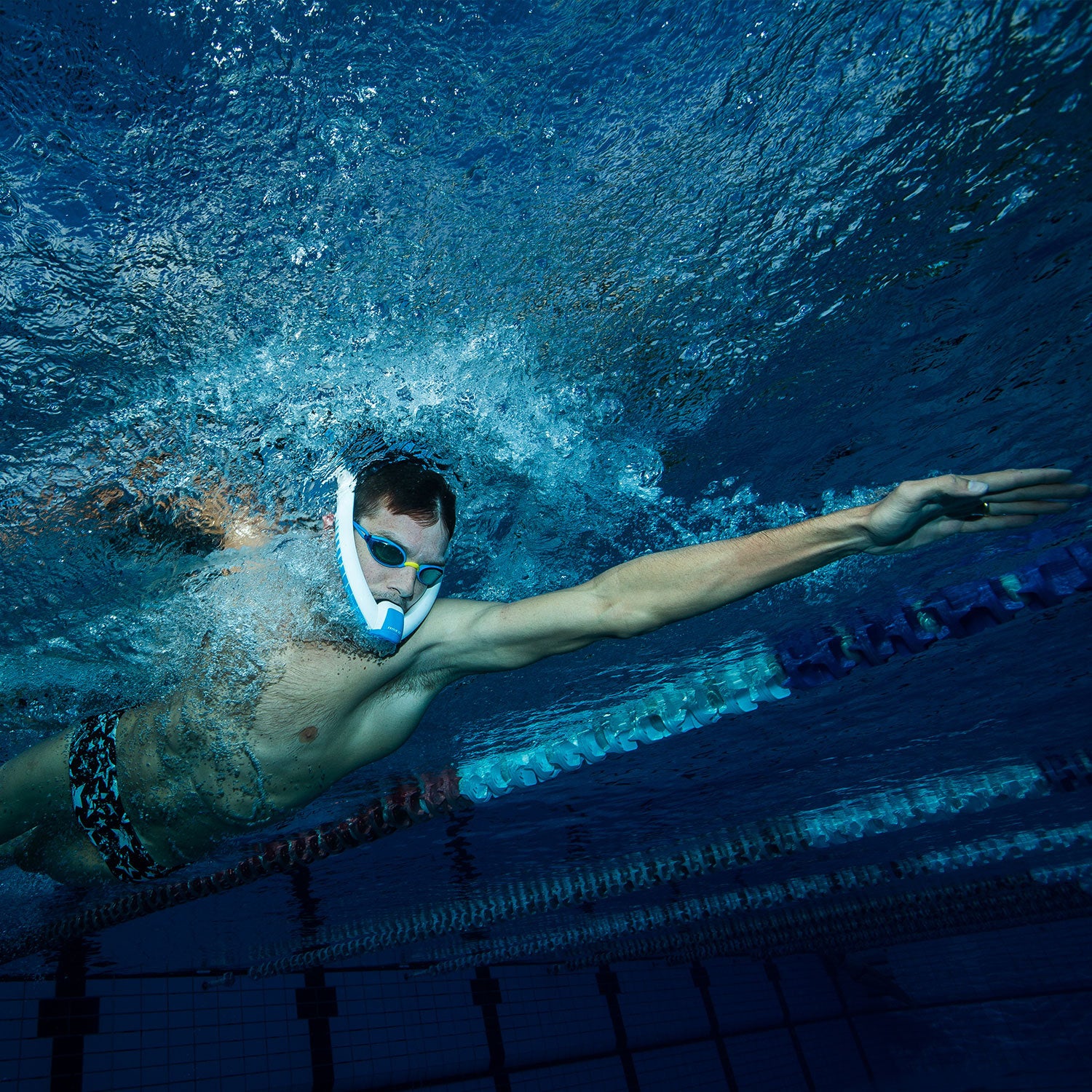 Snorkeling Semi-dry Snorkel Extended Triathlon Training
