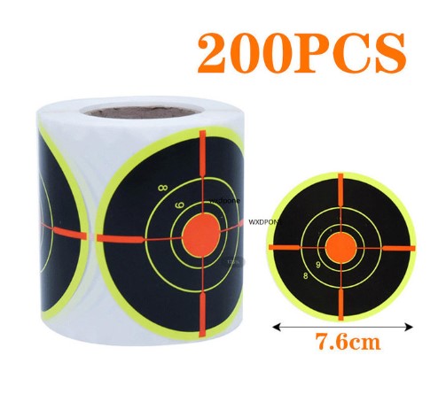 Label Paper Shot Target Paste Fluorescent Color Splash Shot
