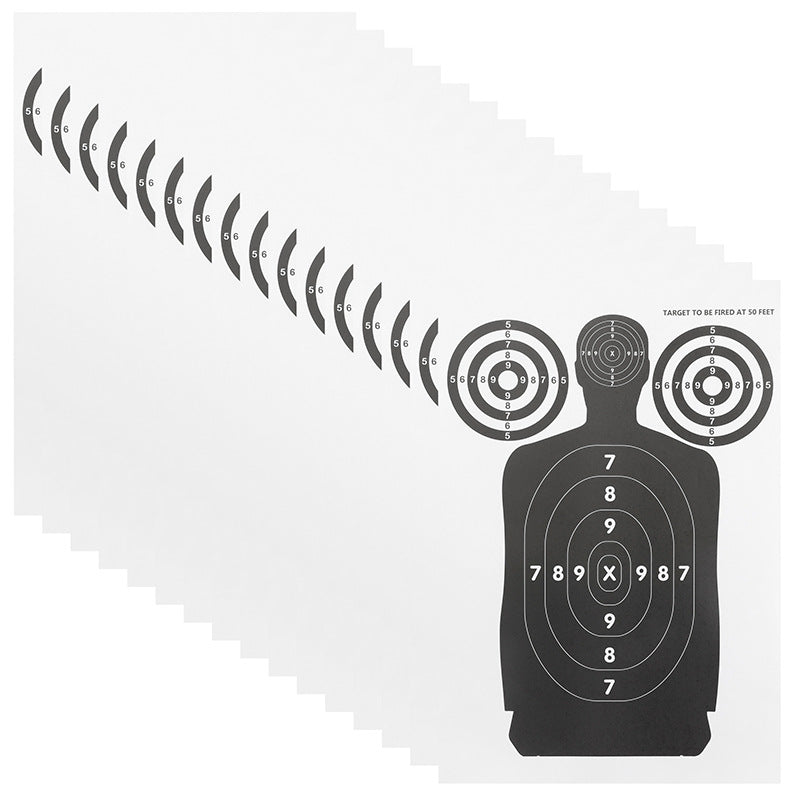 Archery Target Paper Half Body Human Form