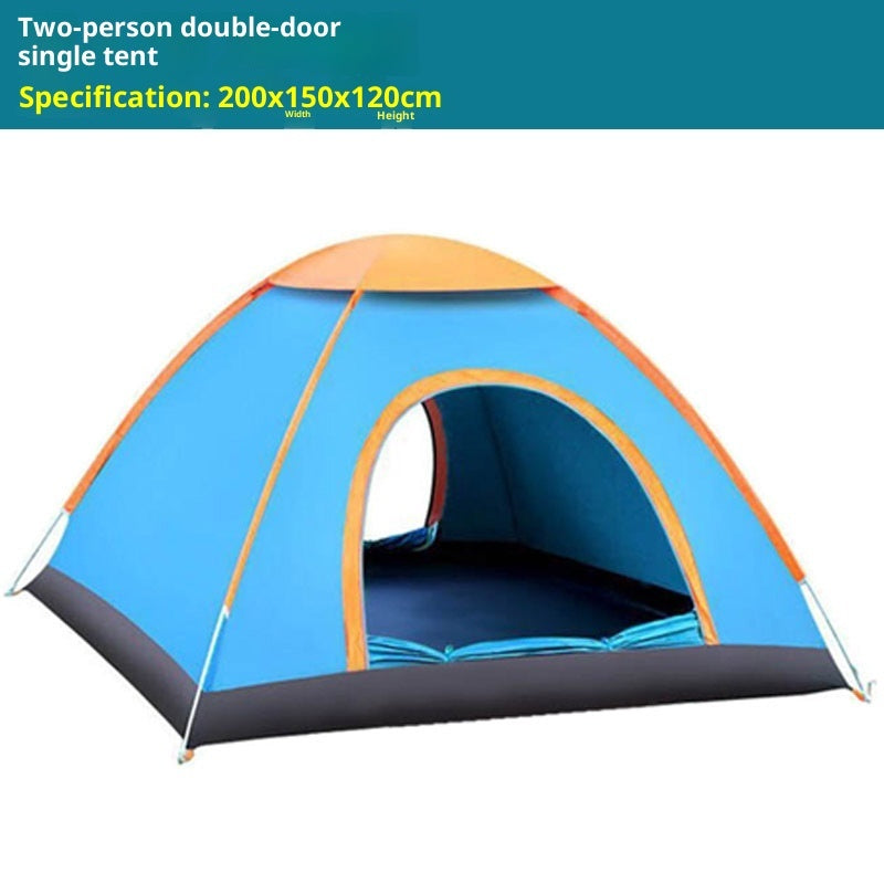 Automatic Double-Door Camping Tent For Outdoor Use