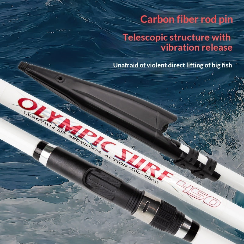 Long Cast Telescopic High Carbon Sea Fishing Rod