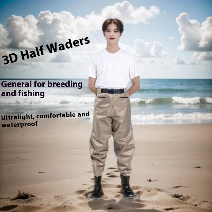 Q3Y Waders One-piece Belt Rain Boots