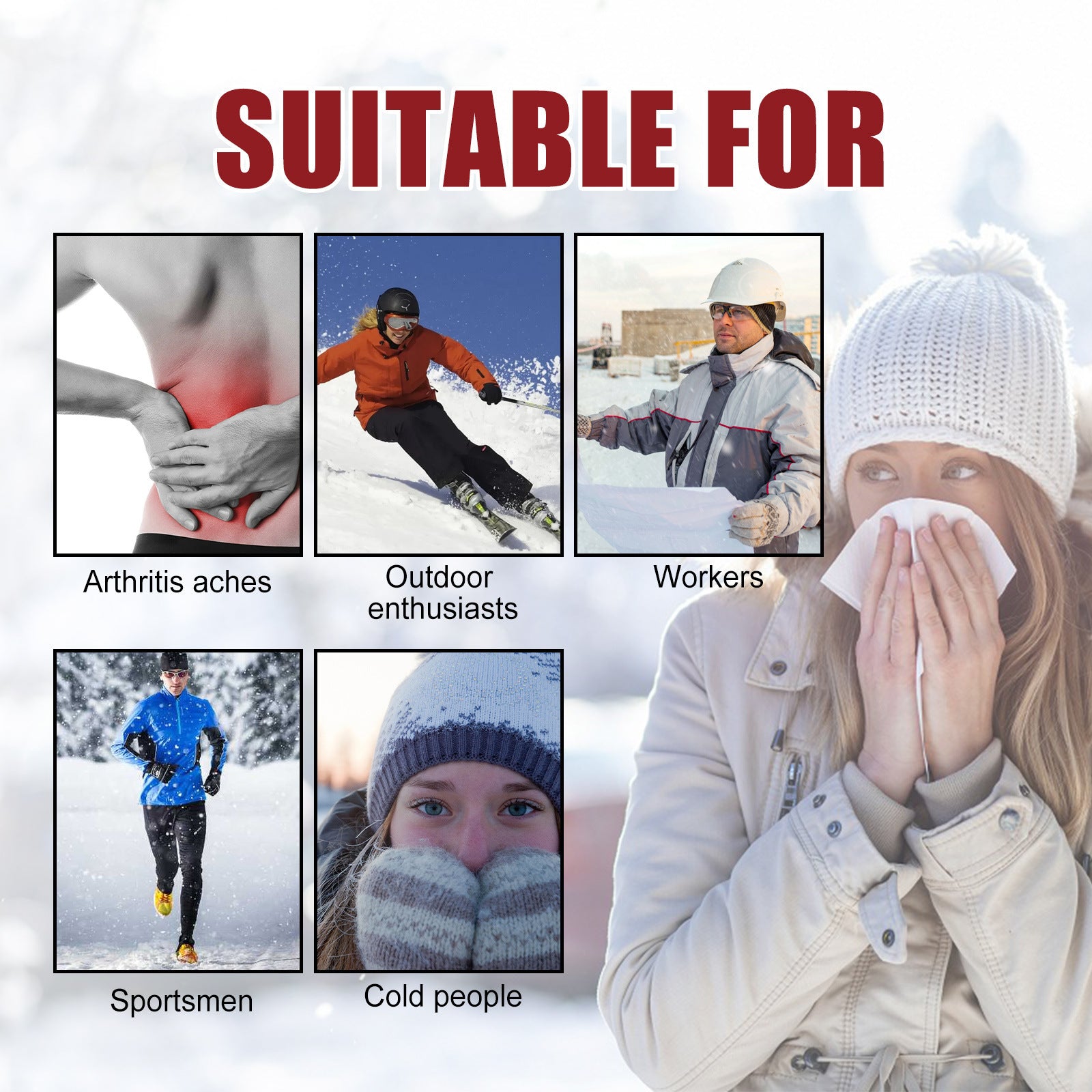 Winter Home Outdoor Disposable Heating Heating Stickers
