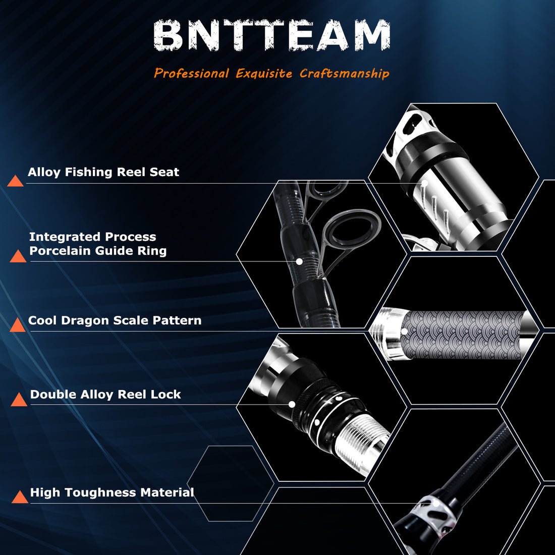 Bntteam Carbon Telescopic Fishing Rod And Spinning Reel Combo