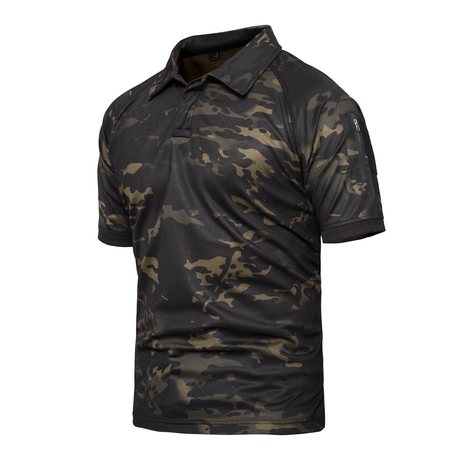 Tactical Camouflage Lapel T-shirt Outdoor