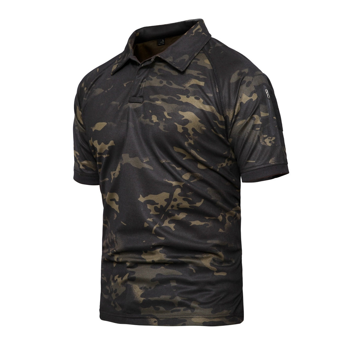 Tactical Camouflage Lapel T-shirt Outdoor