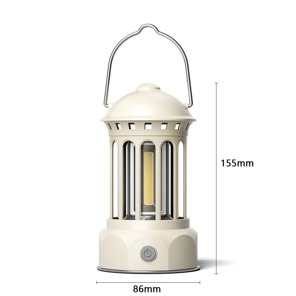 Outdoor Camping COB Lantern Portable Tent Retro Barn Light