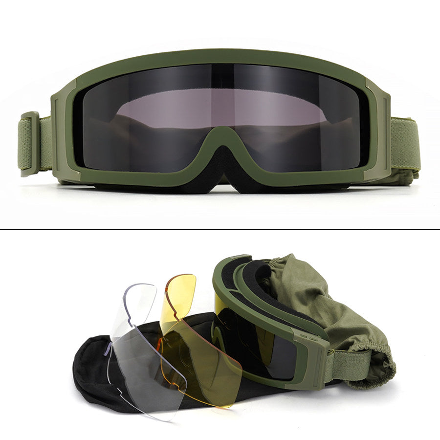Anti-Fog Tactical Impact-Resistant Shooting Glasses Myopia Compatible