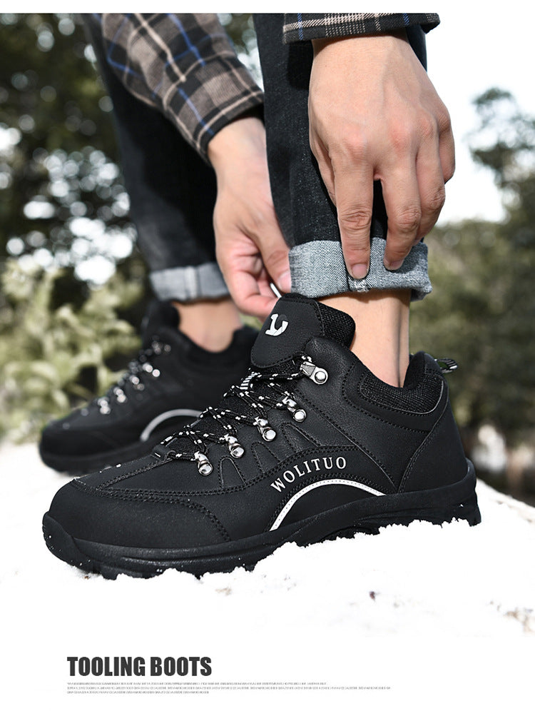 Men’s Waterproof Cotton Hiking And Climbing Shoes
