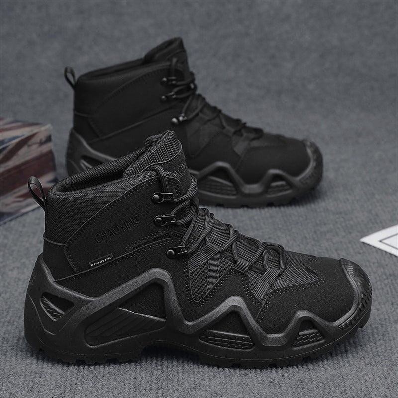High Top Tactical Desert Boots Wear Resistant Outdoor Combat Shoes