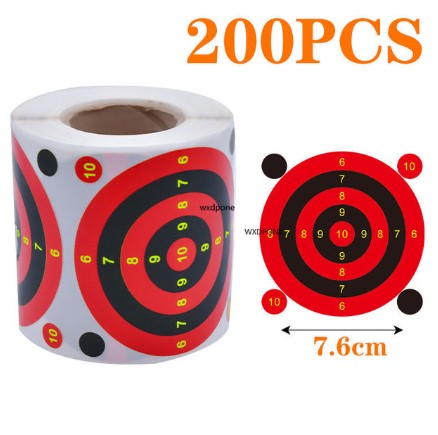 Label Paper Shot Target Paste Fluorescent Color Splash Shot