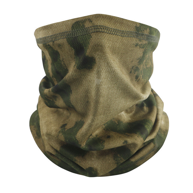 Outdoor Tactical Sun Protection Camouflage Mesh Face Mask Scarf