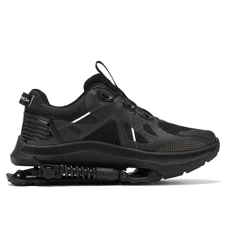 Black Tech Power Mechanical Marathon Running Shoes