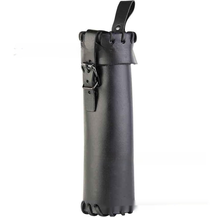 Leather Wine Bottle Waist Bag Belt Buckle Mini Quiver
