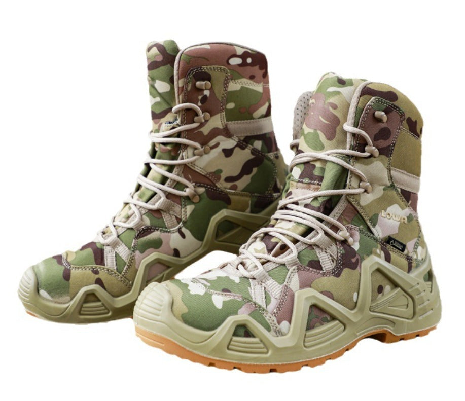 Mid Top Military Tactical Hiking Shoes Outdoor Combat Boots