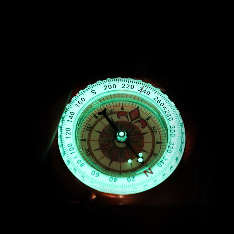 Brass G50 Vintage Pocket Compass Luminous Flip Lid