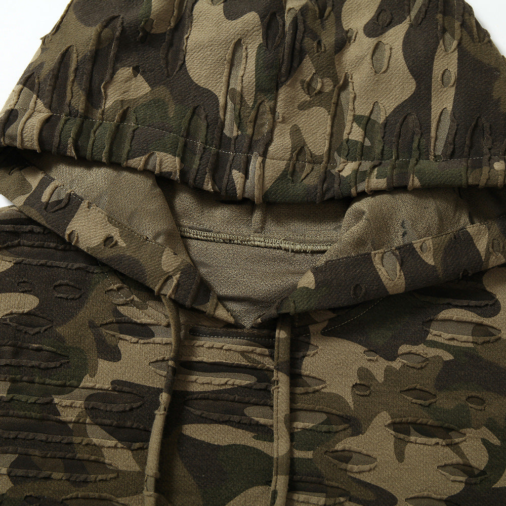 Camouflage Sweater Loose Casual Camouflage Top