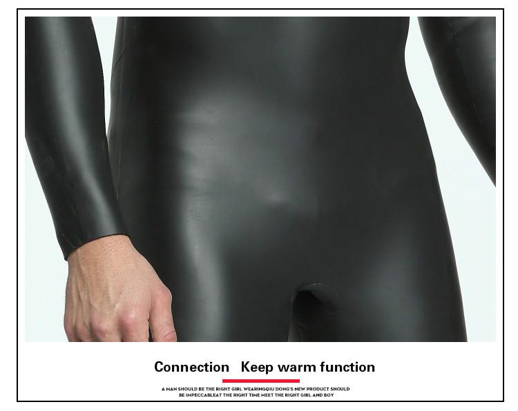 Men Triathlon Thermal Wetsuit Light Leather Suit