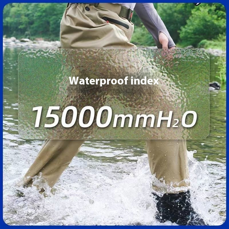Q3Y Waders One-piece Belt Rain Boots