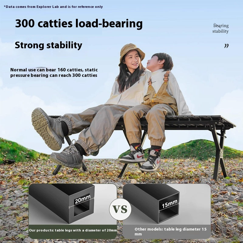 Camping Table And Chair Outdoor Folding Egg Roll Table