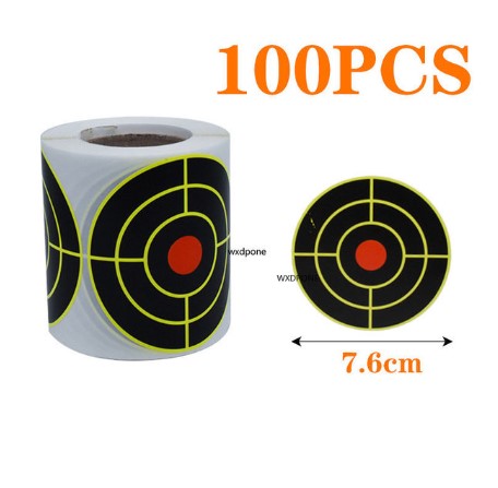 Label Paper Shot Target Paste Fluorescent Color Splash Shot