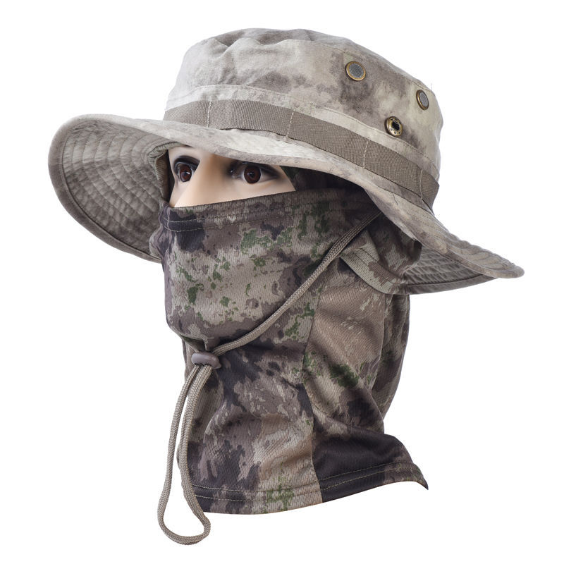 Men’s Outdoor Boonie Hat Sun Mask For Camping Cycling Fishing