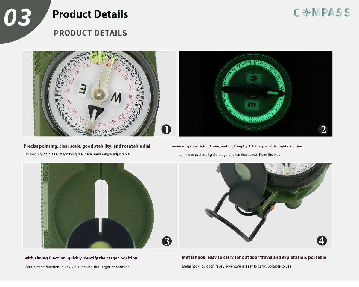 Multifunctional Camping Geological Navigation Compass