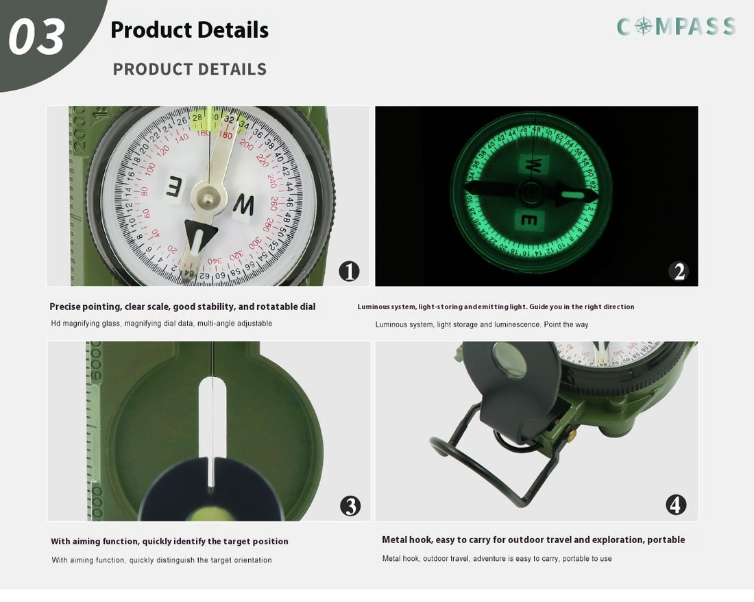 Multifunctional Camping Geological Navigation Compass