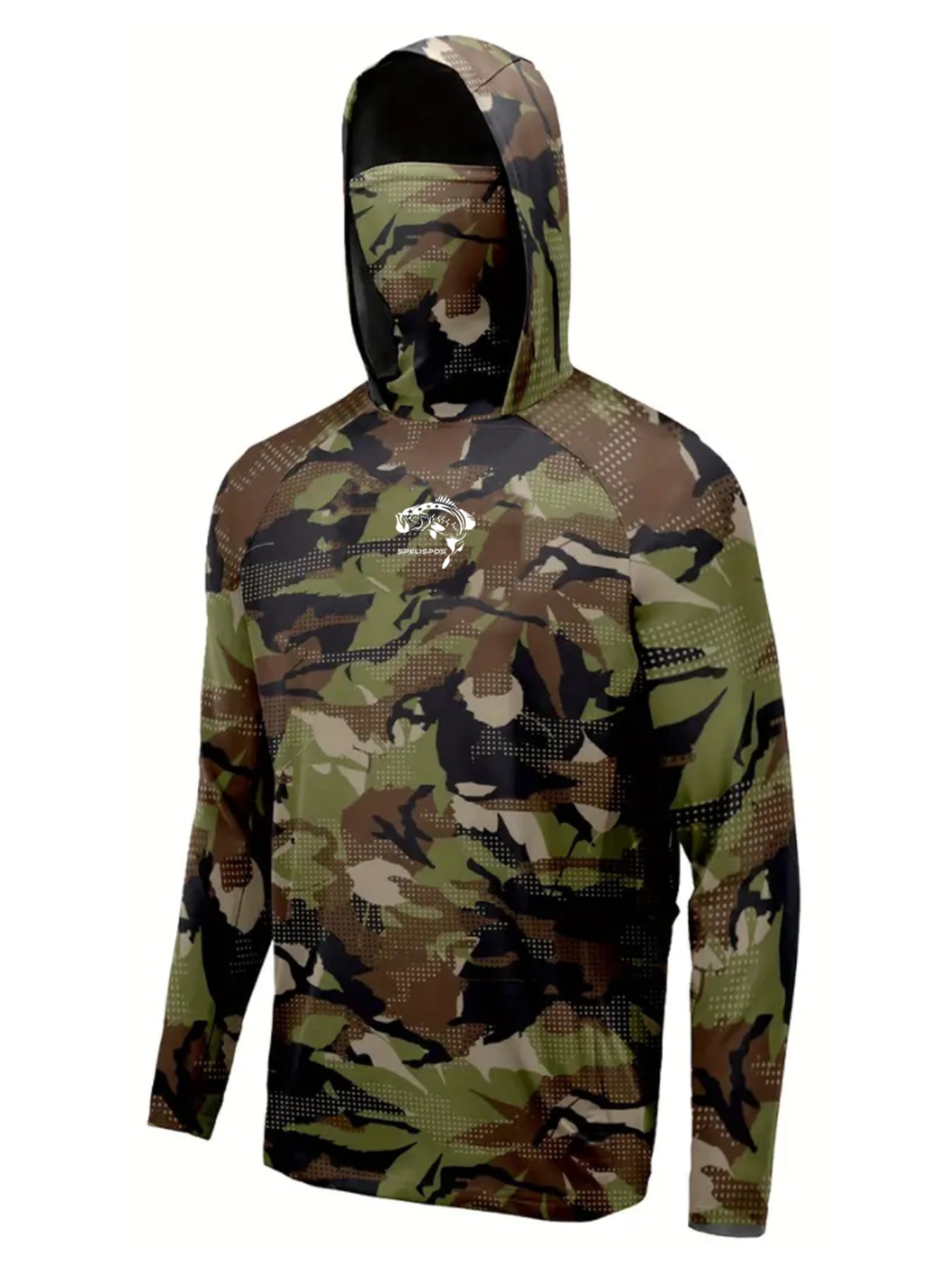 Men's Fishing Hoodie Long Sleeve Sun Protection Performance Shirt