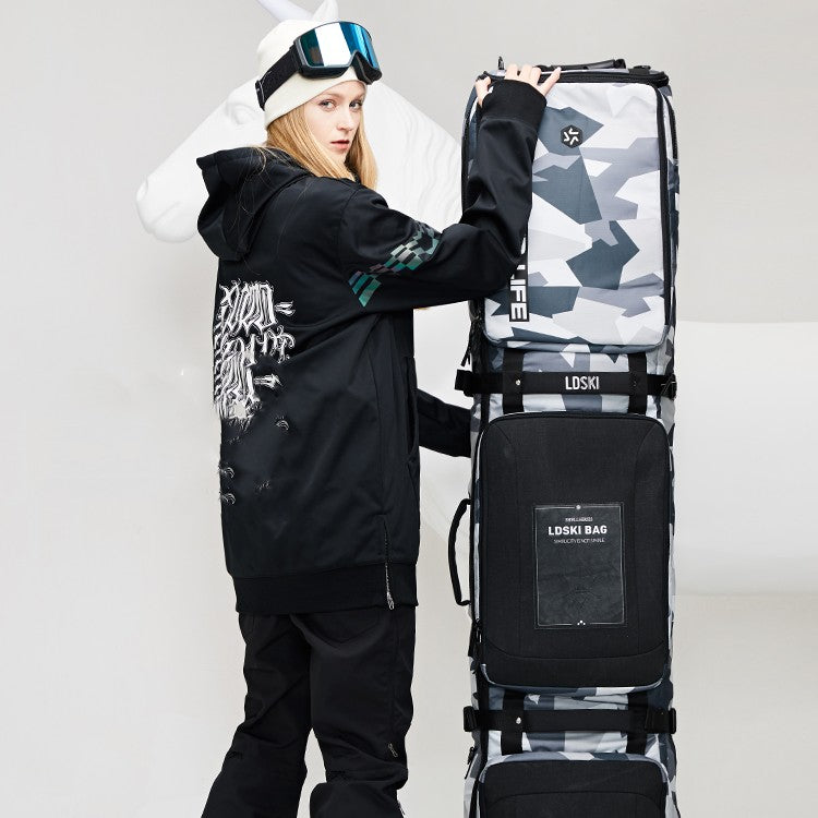 Wheeled Snowboard Storage Bag Large Capacity