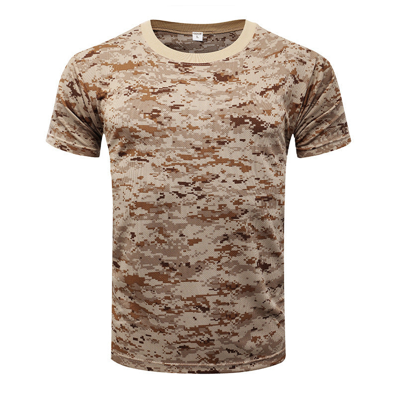 Camouflage Summer Quick-drying Mesh T-shirt