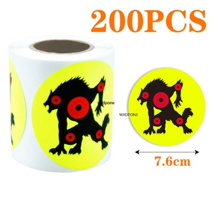 Label Paper Shot Target Paste Fluorescent Color Splash Shot